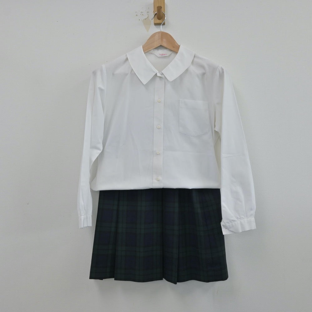 【中古】鳥取県 鳥取南中学校 女子制服 3点（ブレザー・シャツ・スカート）sf014529