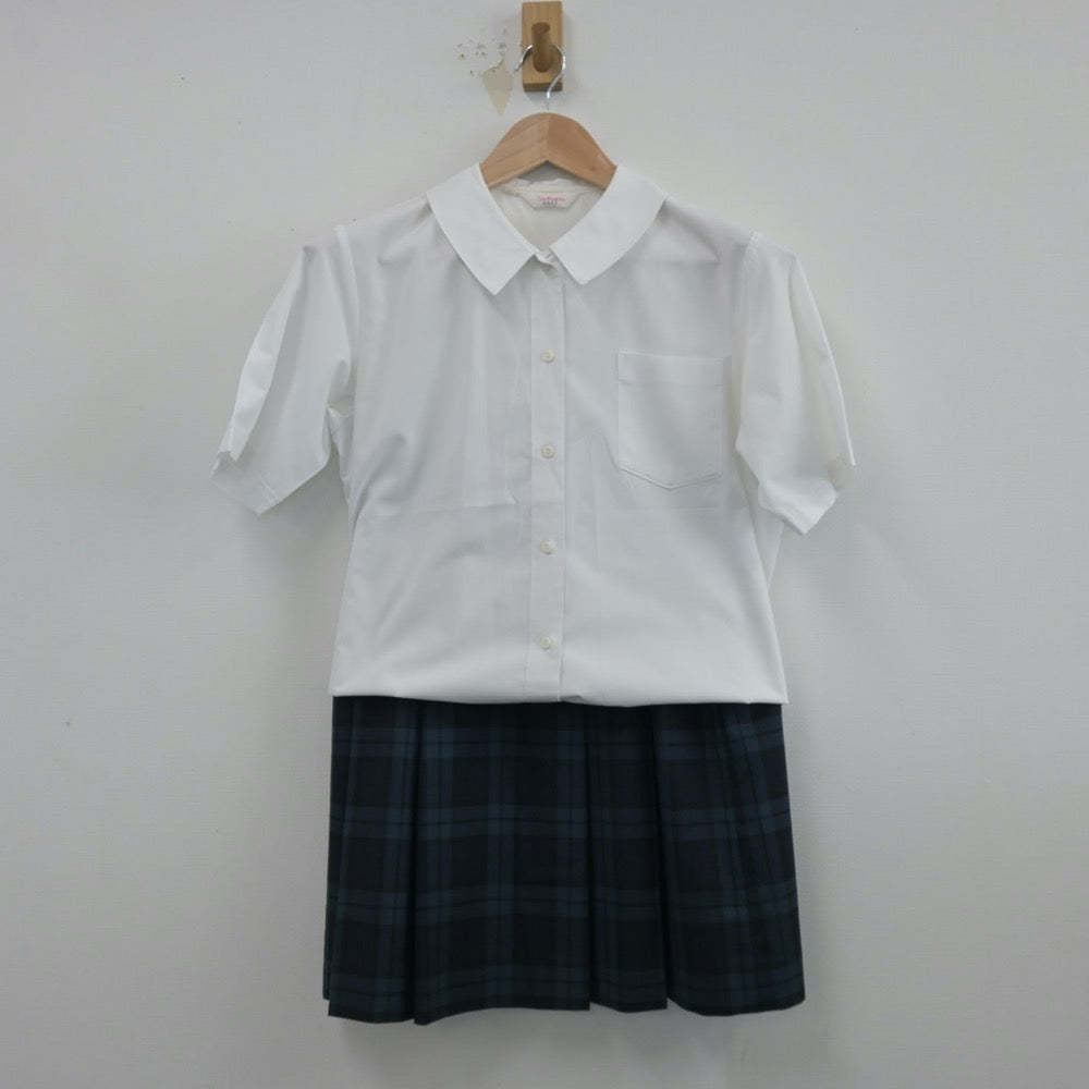 【中古】鳥取県 鳥取南中学校 女子制服 2点（シャツ・スカート）sf014530