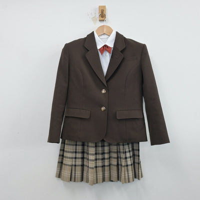 【中古】埼玉県 浦和ルーテル学院中学校 女子制服 7点（ブレザー・シャツ・ベスト・スカート）sf014533