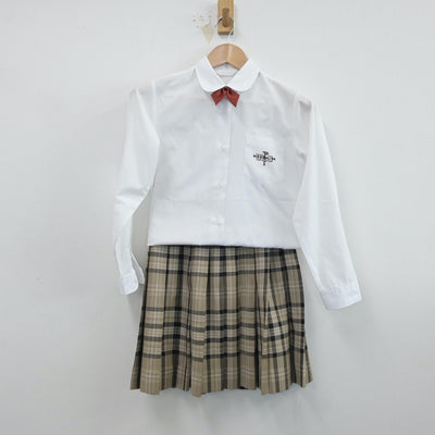 【中古】埼玉県 浦和ルーテル学院中学校 女子制服 7点（ブレザー・シャツ・ベスト・スカート）sf014533