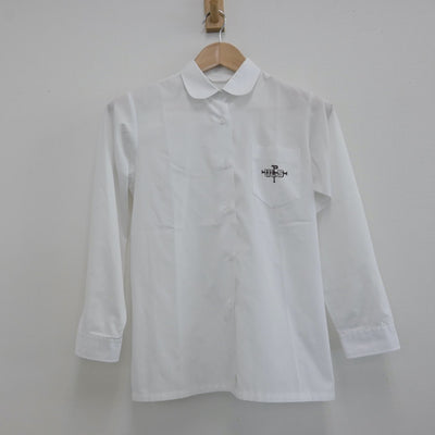 【中古】埼玉県 浦和ルーテル学院中学校 女子制服 2点（シャツ・ニット）sf014536