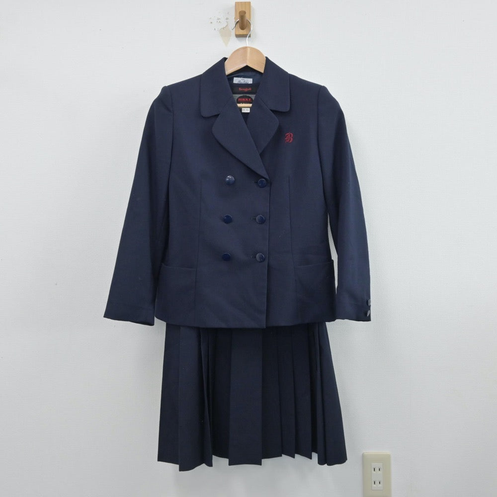 【中古】神奈川県 浜岳中学校 女子制服 2点（ブレザー・ジャンパースカート）sf014544