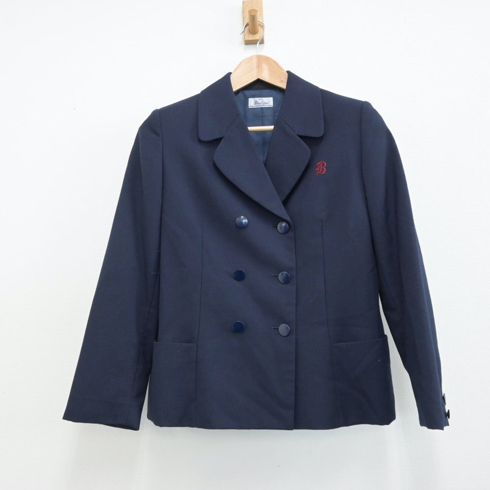 【中古】神奈川県 浜岳中学校 女子制服 2点（ブレザー・ジャンパースカート）sf014544