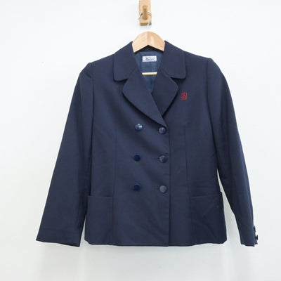 【中古】神奈川県 浜岳中学校 女子制服 2点（ブレザー・ジャンパースカート）sf014544