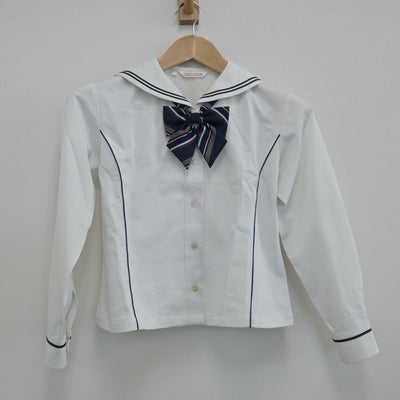 【中古】大分県 日本文理大学附属高等学校 女子制服 4点（セーラー服・スカート）sf014547