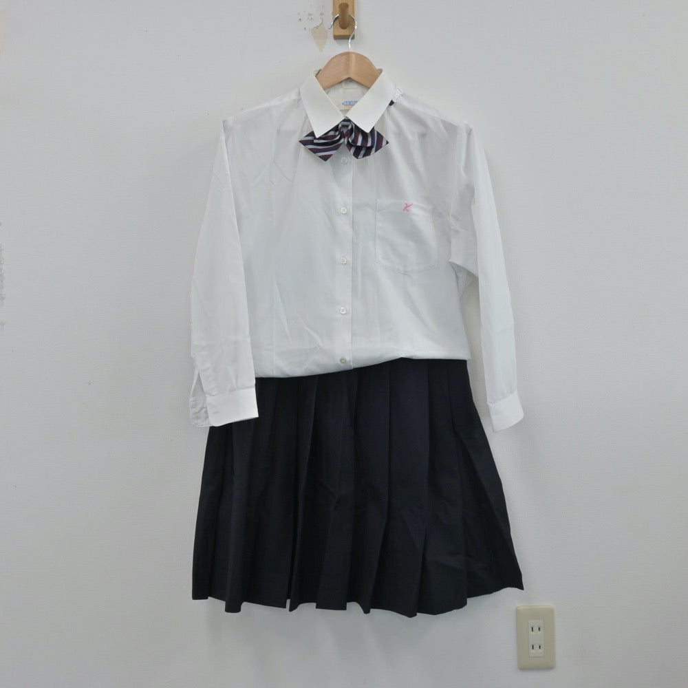 【中古】長崎県 私立海星高等学校 女子制服 5点（ブレザー・シャツ・ベスト・スカート）sf014558