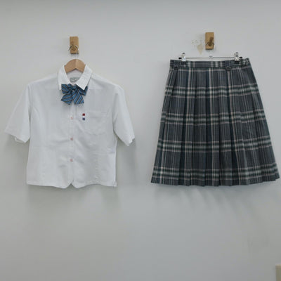 【中古】長崎県 私立海星高等学校 女子制服 4点（シャツ・スカート）sf014559