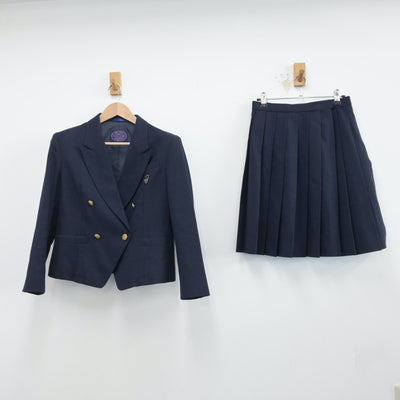 【中古】千葉県 幕張総合高等学校 女子制服 3点（ブレザー・スカート）sf014563