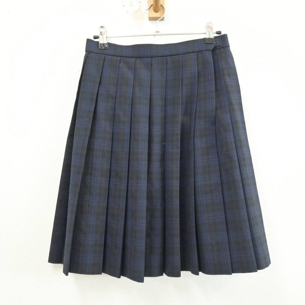 【中古】千葉県 幕張総合高等学校 女子制服 2点（ベスト・スカート）sf014564