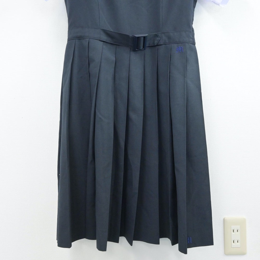 【中古】青森県 三沢高等学校 女子制服 2点（シャツ・ジャンパースカート）sf014566