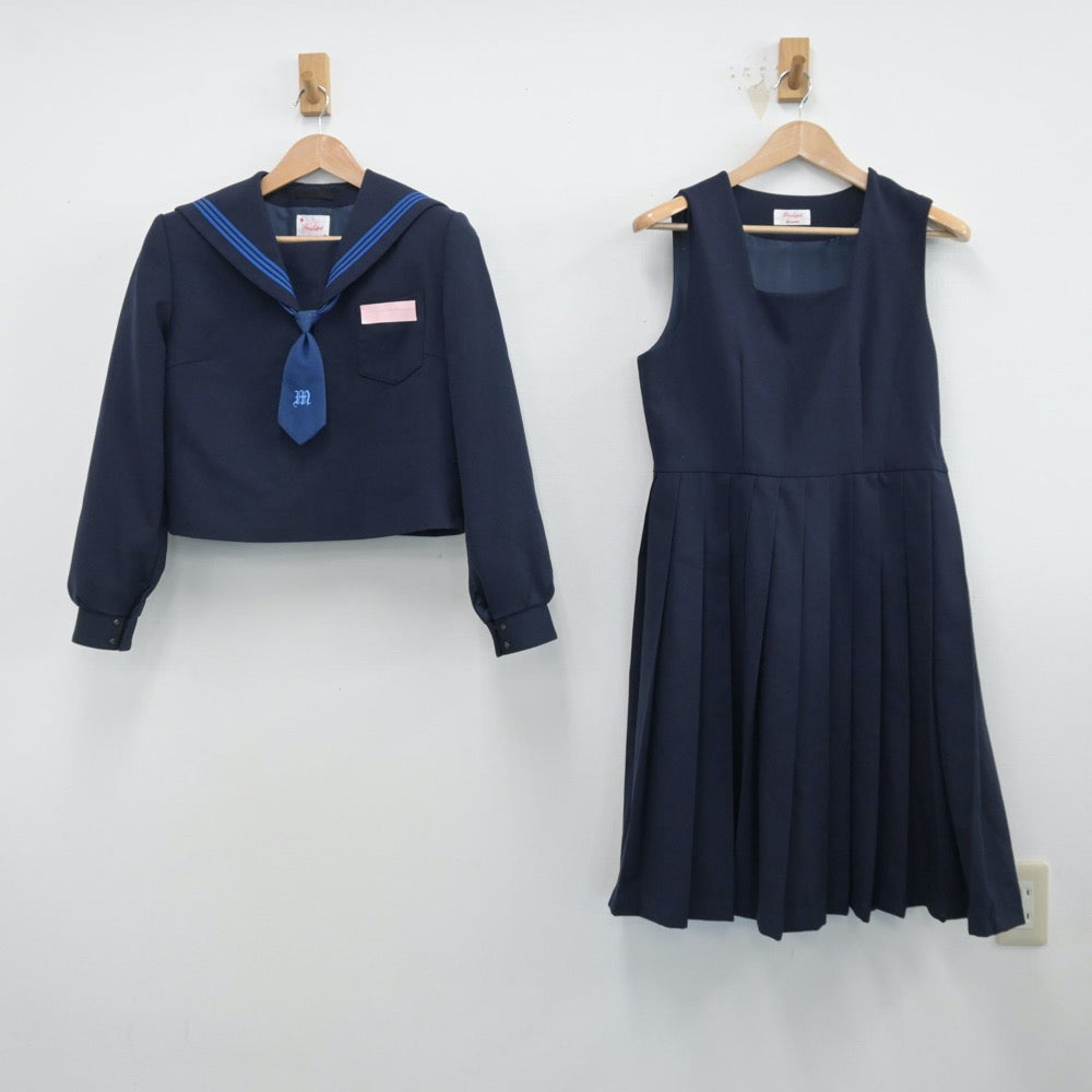 中古制服】大分県 佐伯南中学校 女子制服 3点（セーラー服・ジャンパースカート）sf014567【リサイクル学生服】 | 中古制服通販パレイド