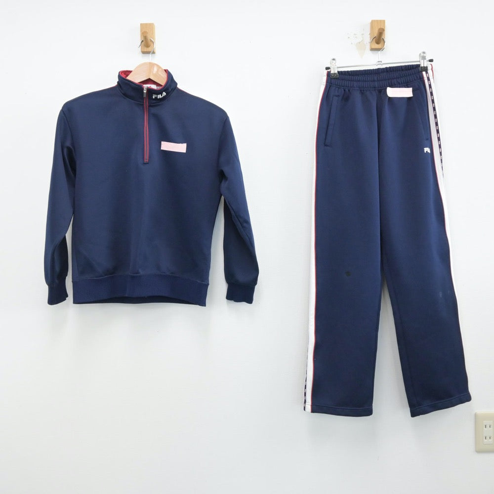 【中古】大分県 佐伯南中学校 女子制服 2点（ジャージ 上・ジャージ 下）sf014568