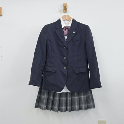 【中古】大分県 佐伯豊南高等学校 女子制服 6点（ブレザー・シャツ・スカート）sf014569