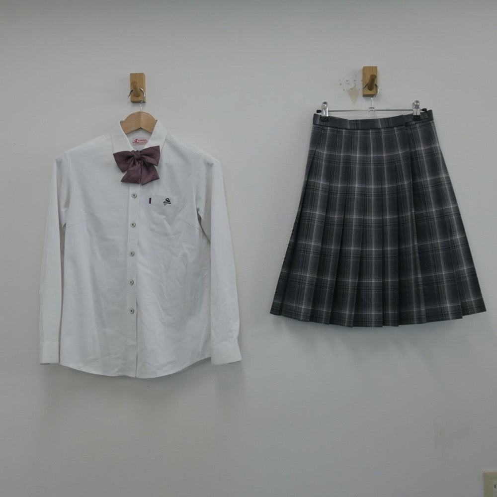 【中古】大分県 佐伯豊南高等学校 女子制服 6点（ブレザー・シャツ・スカート）sf014570