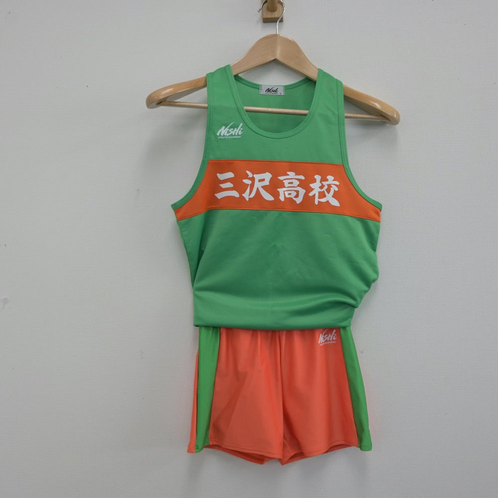 【中古】青森県 三沢高等学校/陸上部ユニフォーム 男子制服 3点（部活ユニフォーム 上下・体操服 下）sf014573