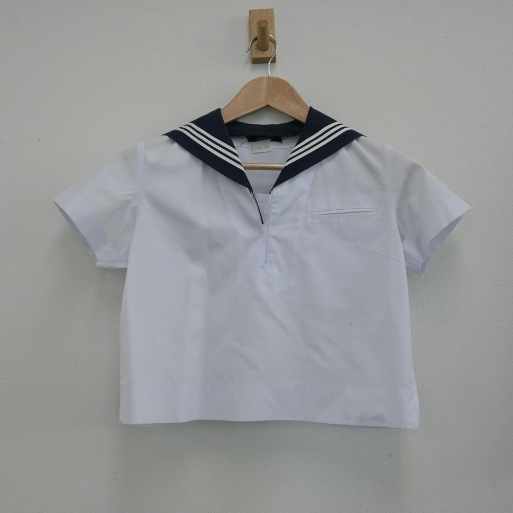 【中古】東京都 筑波大学附属中学校 女子制服 2点（セーラー服・スカート）sf014581