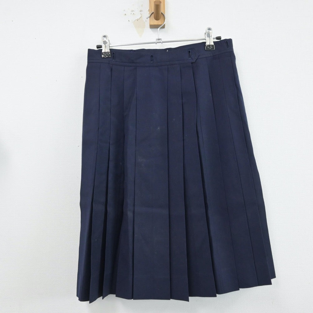 【中古】東京都 筑波大学附属中学校 女子制服 2点（セーラー服・スカート）sf014581