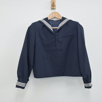 【中古】東京都 筑波大学附属中学校 女子制服 3点（セーラー服・セーラー服・スカート）sf014582