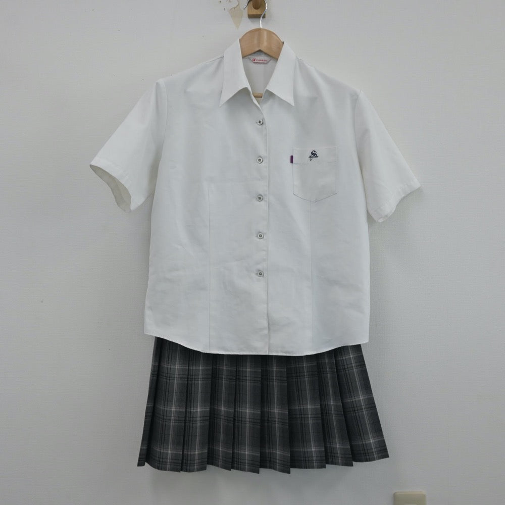 【中古】大分県 佐伯豊南高等学校 女子制服 3点（シャツ・シャツ・スカート）sf014590