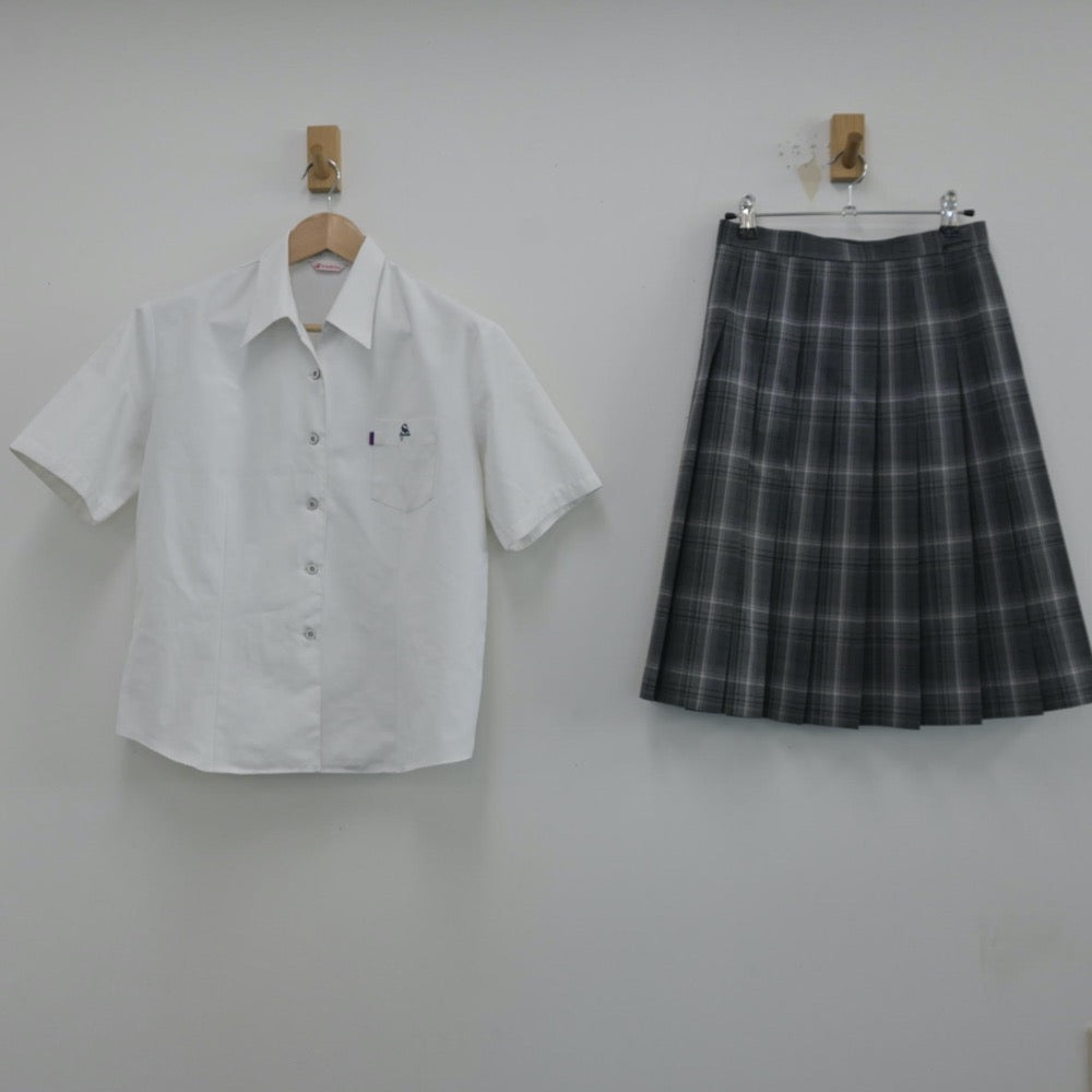 【中古】大分県 佐伯豊南高等学校 女子制服 3点（シャツ・シャツ・スカート）sf014590