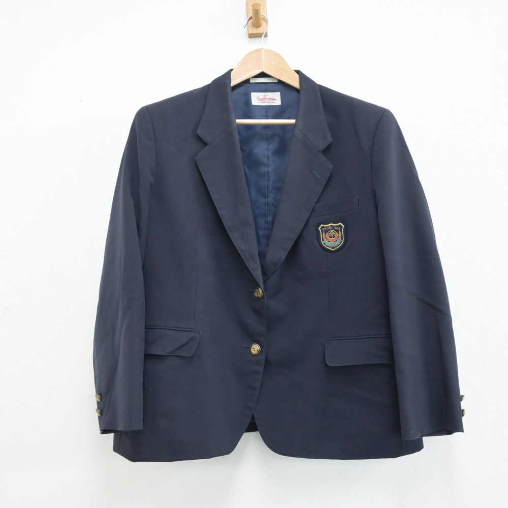 【中古】山形県 鶴岡第五中学校 女子制服 4点（ブレザー・スカート）sf014593