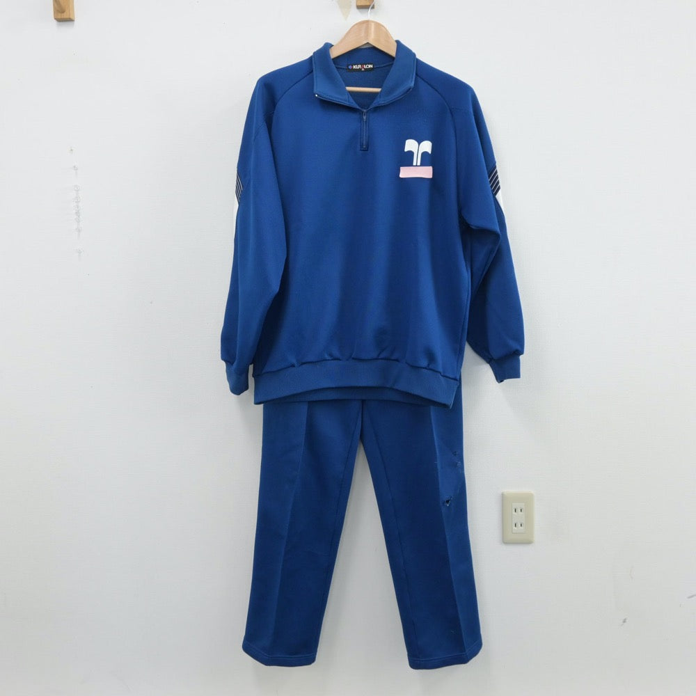 【中古】山形県 鶴岡中央高等学校 男子制服 2点（ジャージ 上・ジャージ 下）sf014595