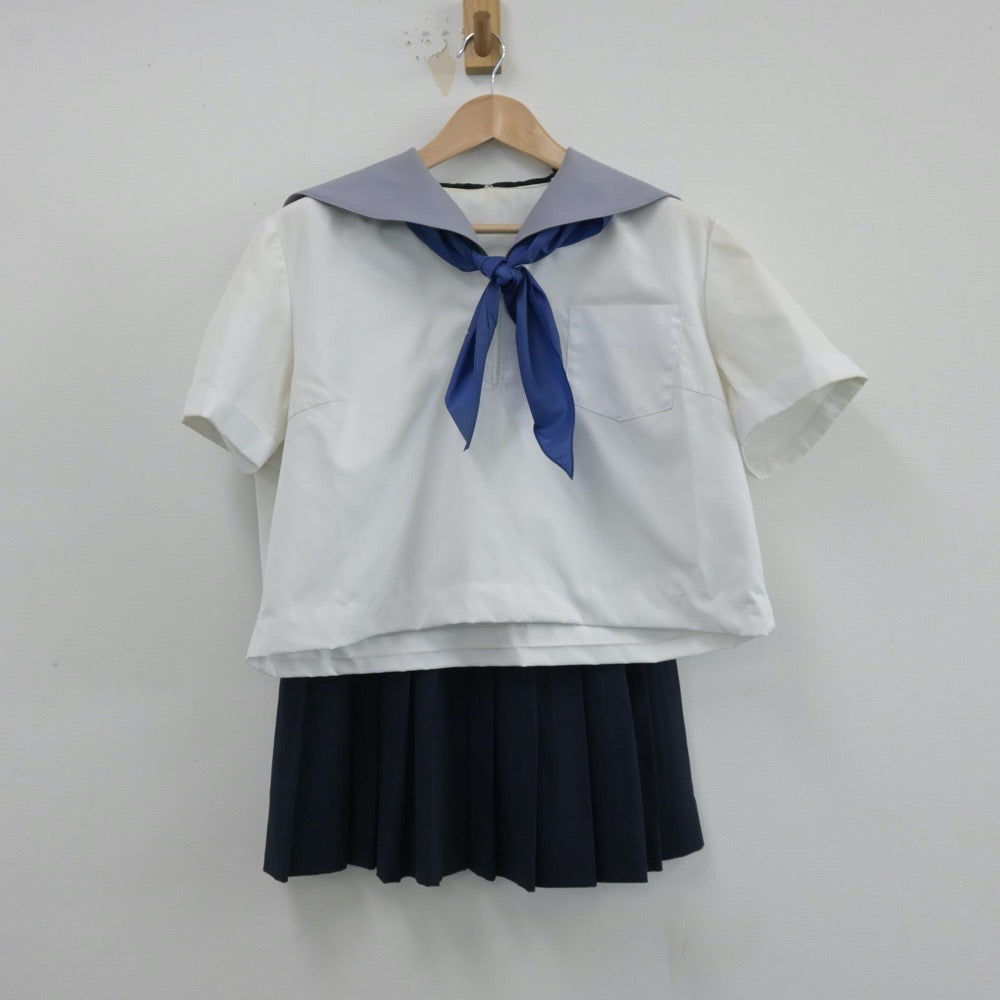 【中古】山形県 鶴岡工業高等学校 女子制服 3点（セーラー服・スカート）sf014598