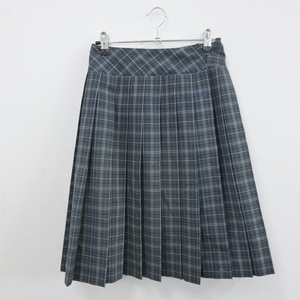 【中古】埼玉県 草加高等学校 女子制服 3点（シャツ・ニットベスト・スカート）sf014605