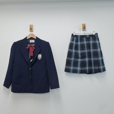 【中古】東京都 山崎学園富士見高等学校 女子制服 4点（ブレザー・スカート）sf014607