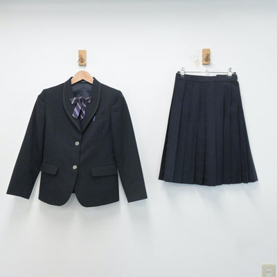 【中古】宮城県 古川中学校 女子制服 3点（ブレザー・スカート）sf014608