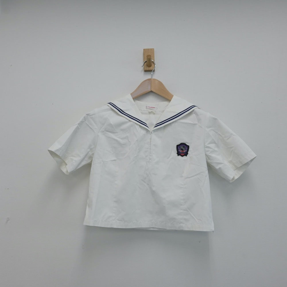 【中古】福岡県 鞍手竜徳高等学校 女子制服 2点（セーラー服・スカート）sf014617