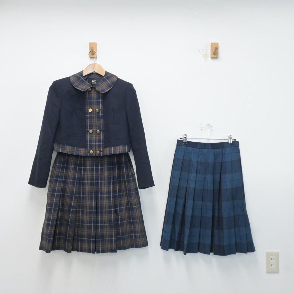 【中古】福岡県 福岡女子高等学校 女子制服 3点（ブレザー・スカート）sf014618