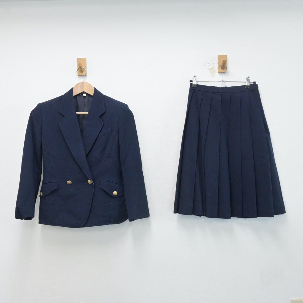 【中古】広島県 安田女子高等学校 女子制服 3点（ブレザー・スカート）sf014622