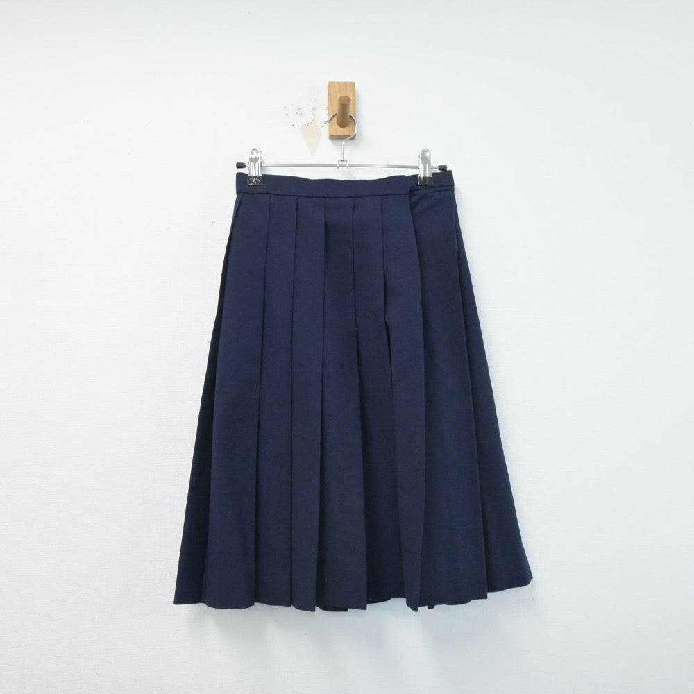 【中古】広島県 安田女子高等学校 女子制服 2点（ニット・スカート）sf014623