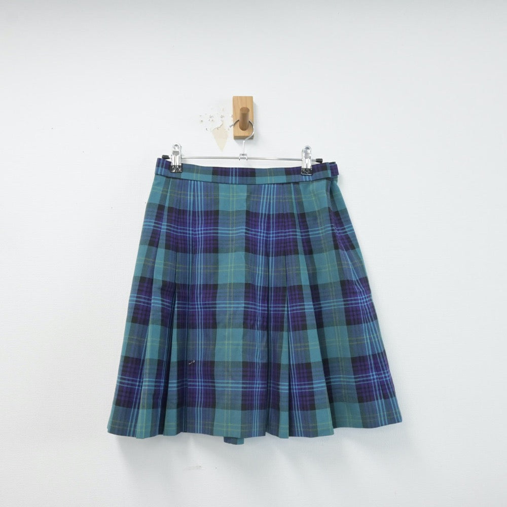 【中古】長野県 佐久長聖中学校 女子制服 3点（シャツ・ニットベスト・スカート）sf014627