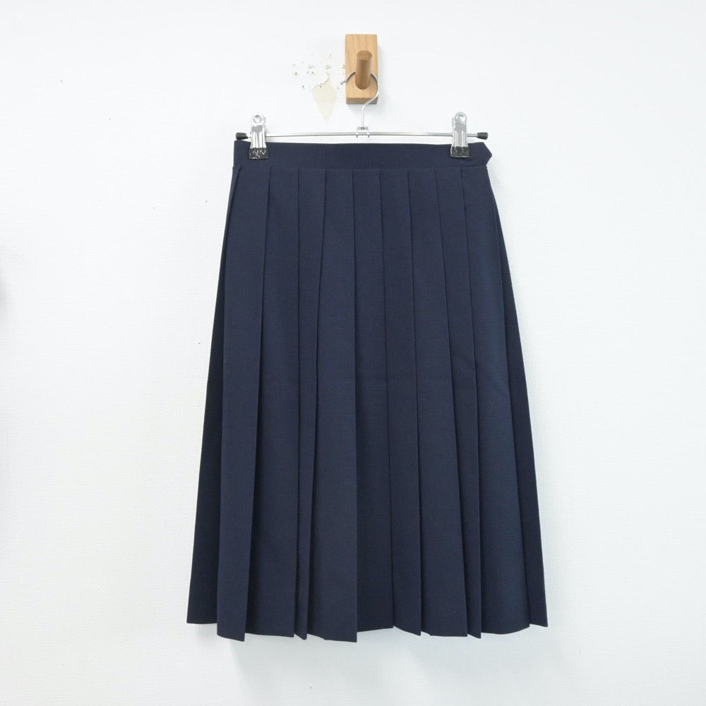 【中古】千葉県 佐倉中学校 女子制服 2点（ベスト・スカート）sf014631