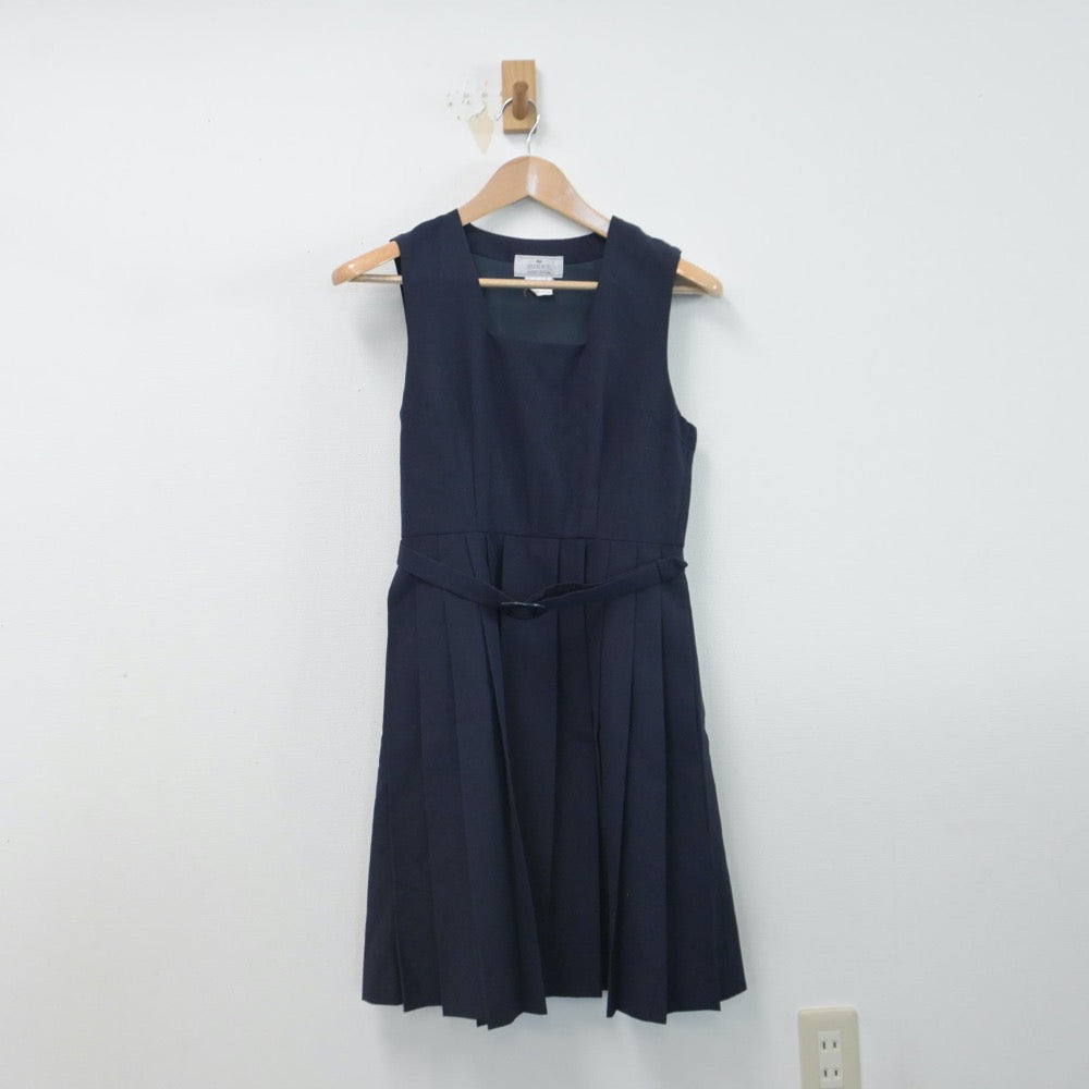 【中古】神奈川県 松浪中学校 女子制服 1点（ジャンパースカート）sf014636