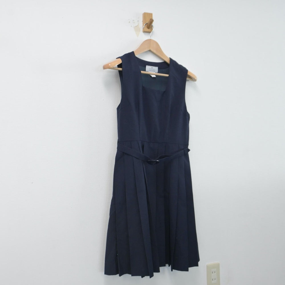 【中古】神奈川県 松浪中学校 女子制服 1点（ジャンパースカート）sf014636