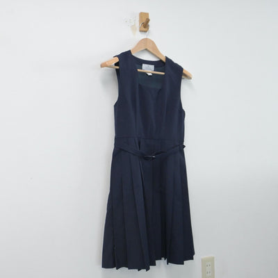 【中古】神奈川県 松浪中学校 女子制服 1点（ジャンパースカート）sf014636