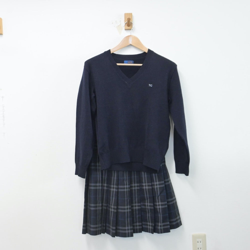 中古制服】神奈川県 橘学苑高等学校 女子制服 4点（ブレザー・ニット・スカート）sf014639【リサイクル学生服】 | 中古制服通販パレイド