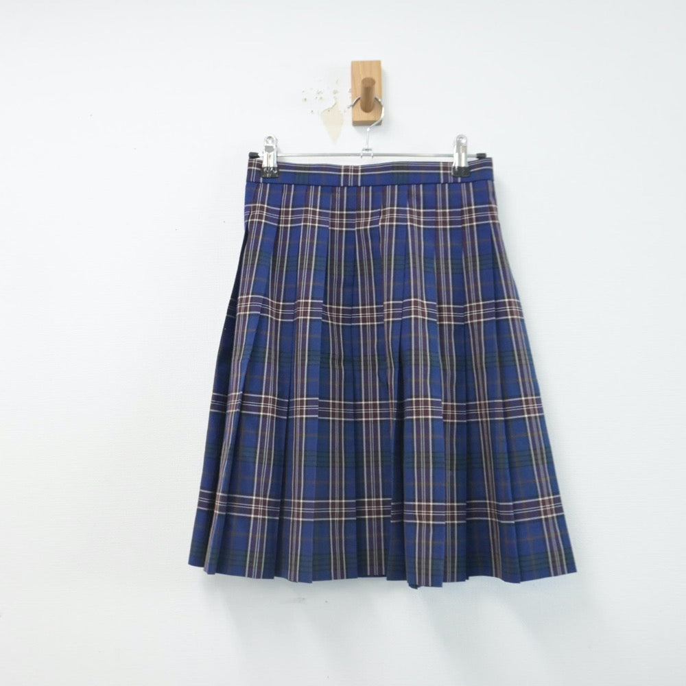 【中古】岡山県 岡山操山高等学校 女子制服 2点（シャツ・スカート）sf014642