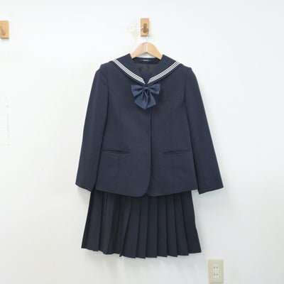 【中古】徳島県 池田高等学校 女子制服 3点（セーラー服・スカート）sf014645