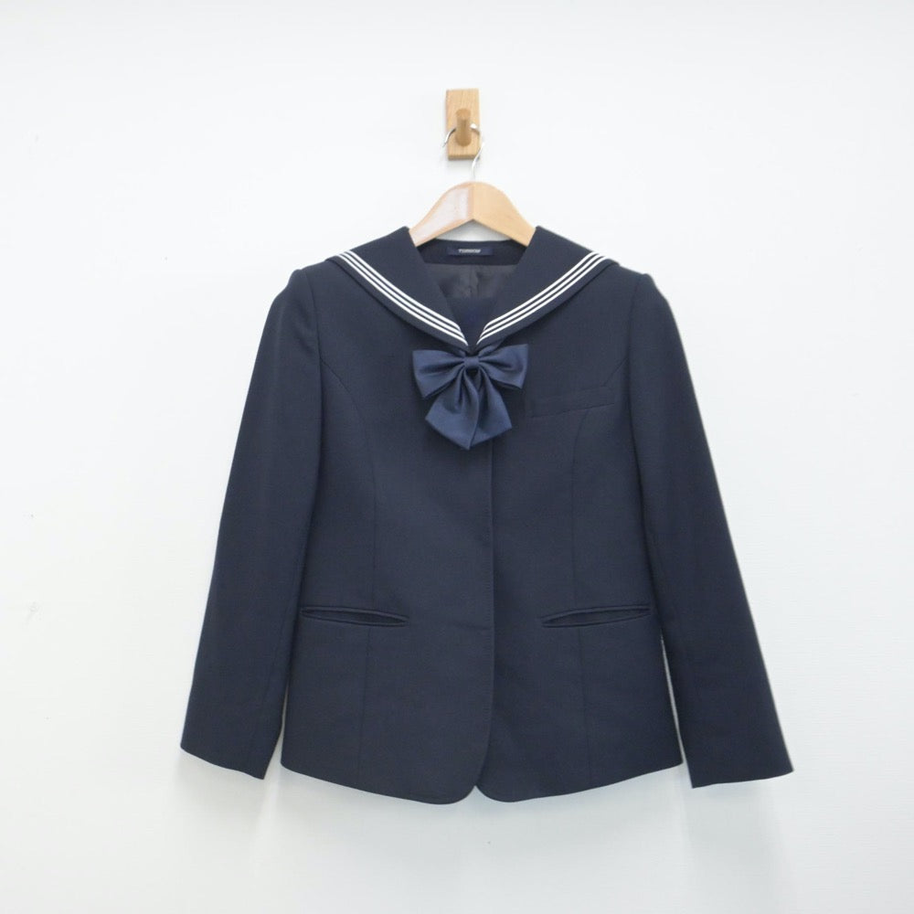 【中古】徳島県 池田高等学校 女子制服 3点（セーラー服・スカート）sf014645