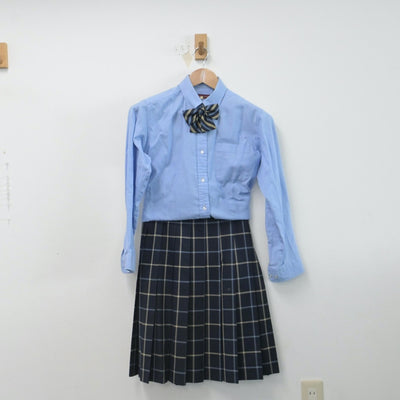 【中古】群馬県 高崎商科大学附属高等学校 女子制服 5点（ブレザー・シャツ・スカート）sf014647