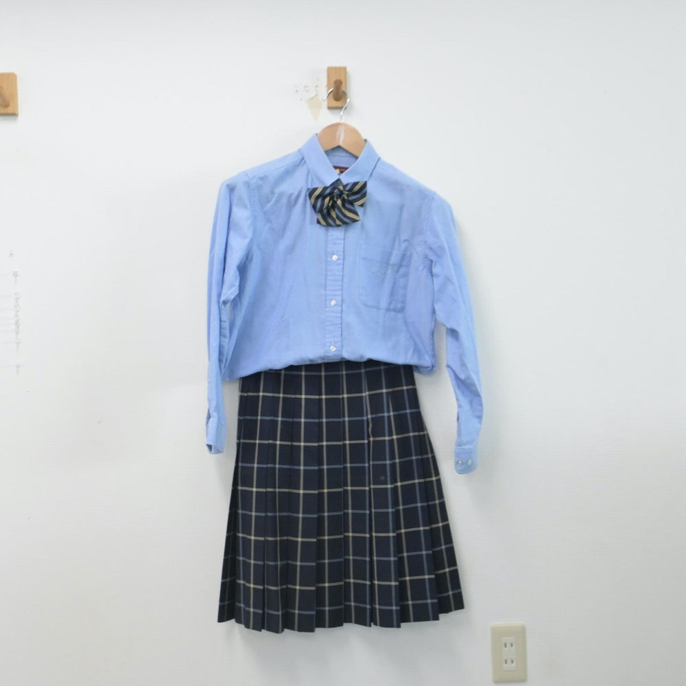 【中古】群馬県 高崎商科大学附属高等学校 女子制服 4点（ブレザー・シャツ・スカート）sf014648