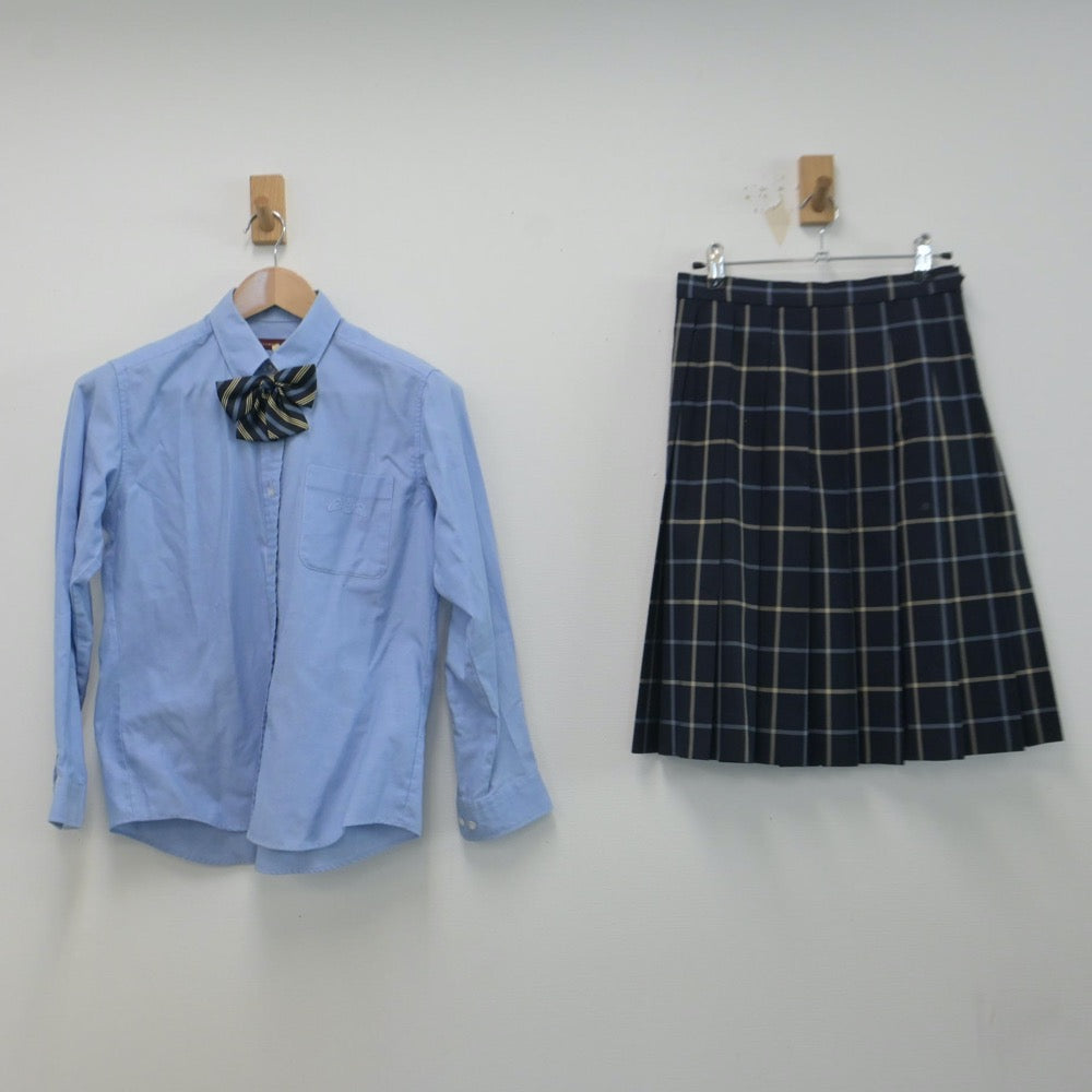 【中古】群馬県 高崎商科大学附属高等学校 女子制服 4点（ブレザー・シャツ・スカート）sf014648