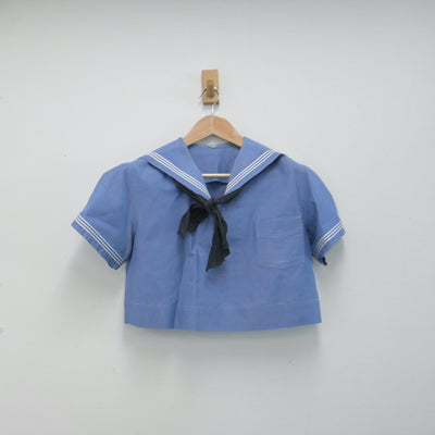 【中古】福岡県 福岡女学院中学校・高等学校 女子制服 3点（ジャンパースカート・セーラー服）sf014654