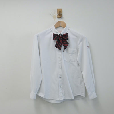 【中古】福岡県 九州国際大学附属高等学校 女子制服 3点（シャツ・ニット）sf014672