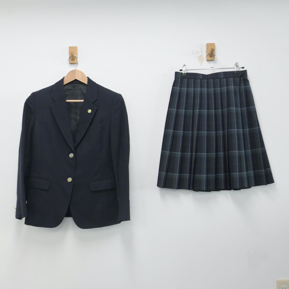 【中古】東京都 飛鳥高等学校 女子制服 2点（ブレザー・スカート）sf014676