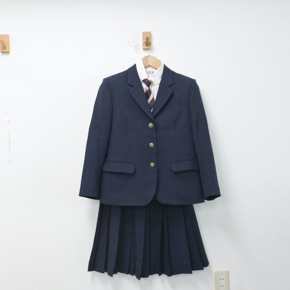 【中古】広島県 井口高等学校 女子制服 4点（ブレザー・シャツ・スカート）sf014681